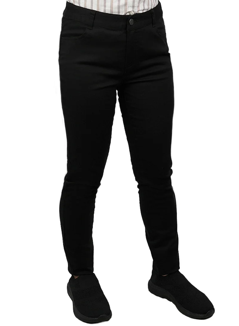 جيوردانو Women’s Mid-Rise Slim Tapered Stretch Twill Pants
